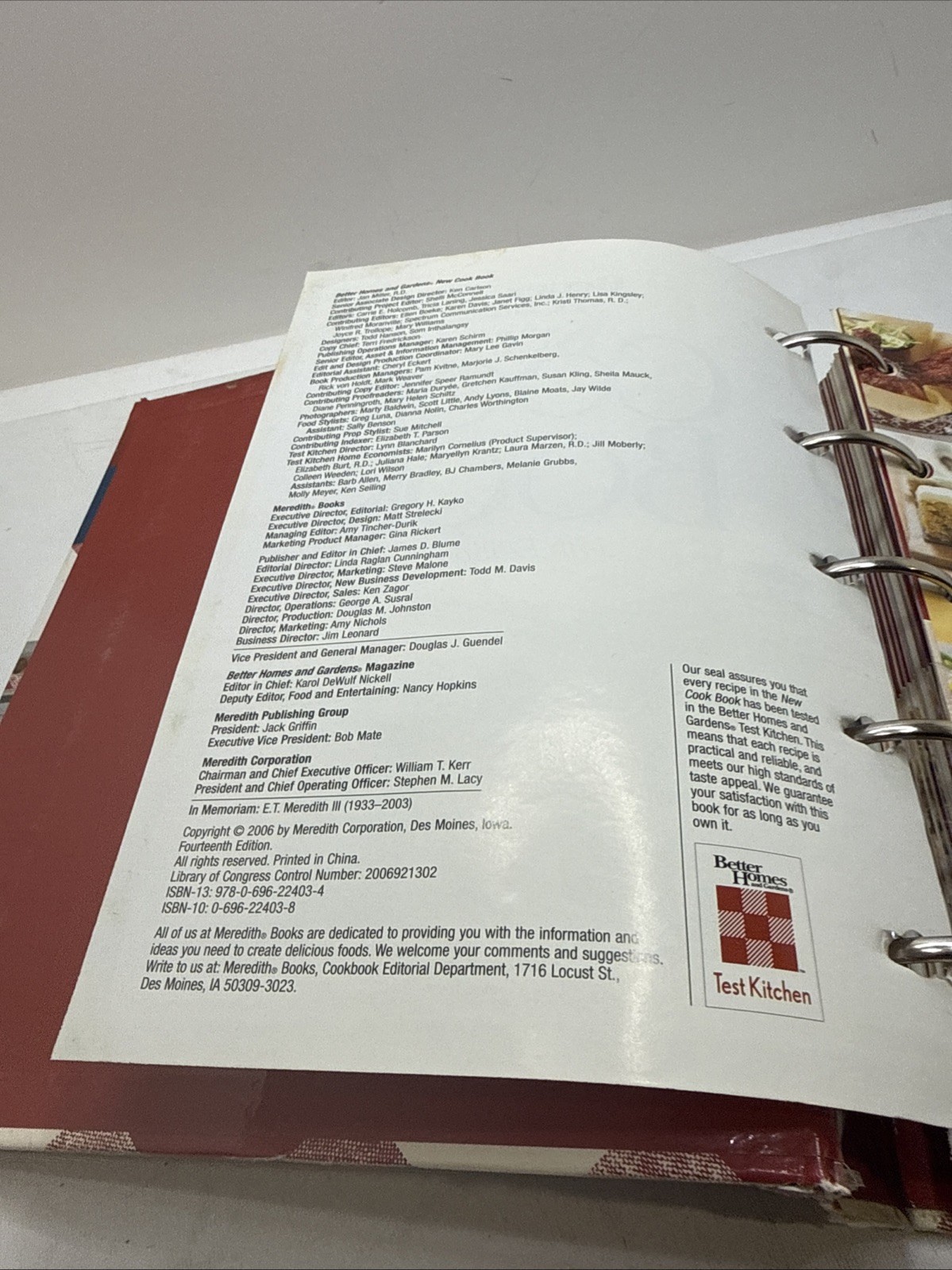 2006 Better Homes And Garden Cookbook 656 Pages