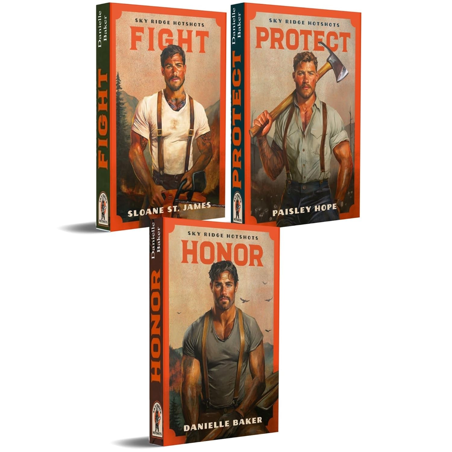 Sky Ridge Hotshots 3 books by Sloane St. James & Paisley Hope & Danielle Baker
