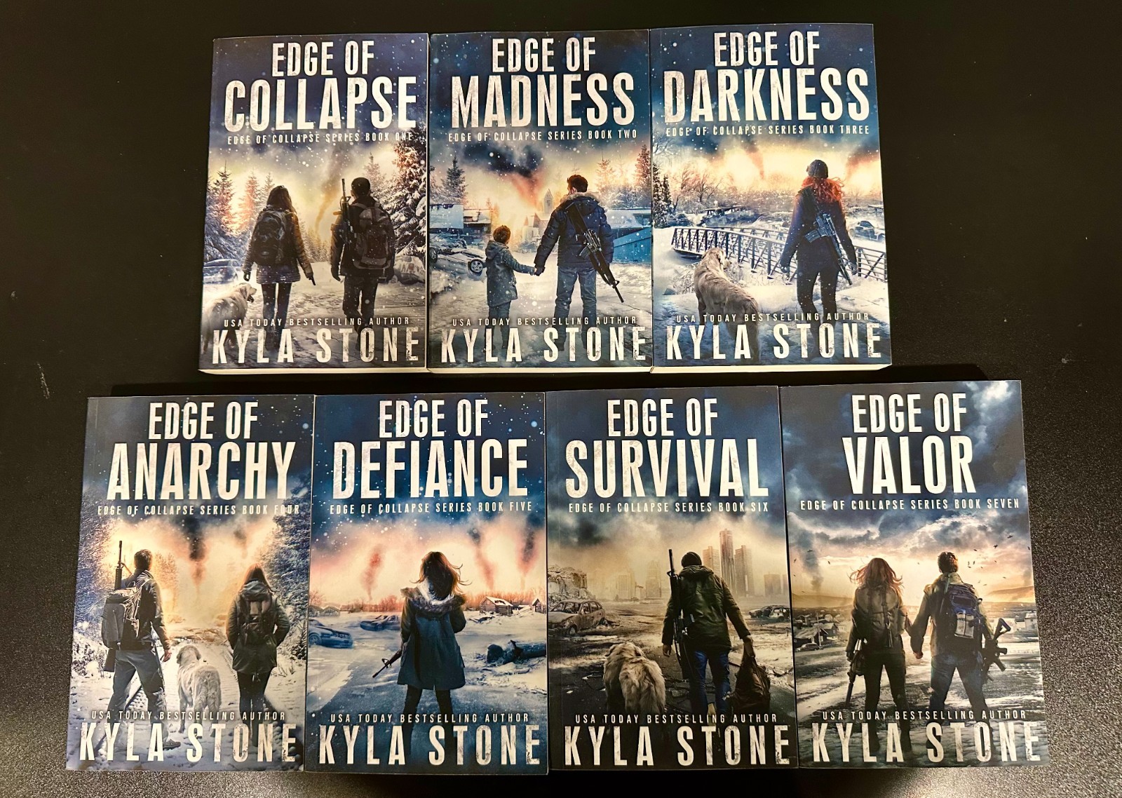 Kyla Stone Edge of Collapse Books Series 1-7 Apocalyptic Thriller Paperback