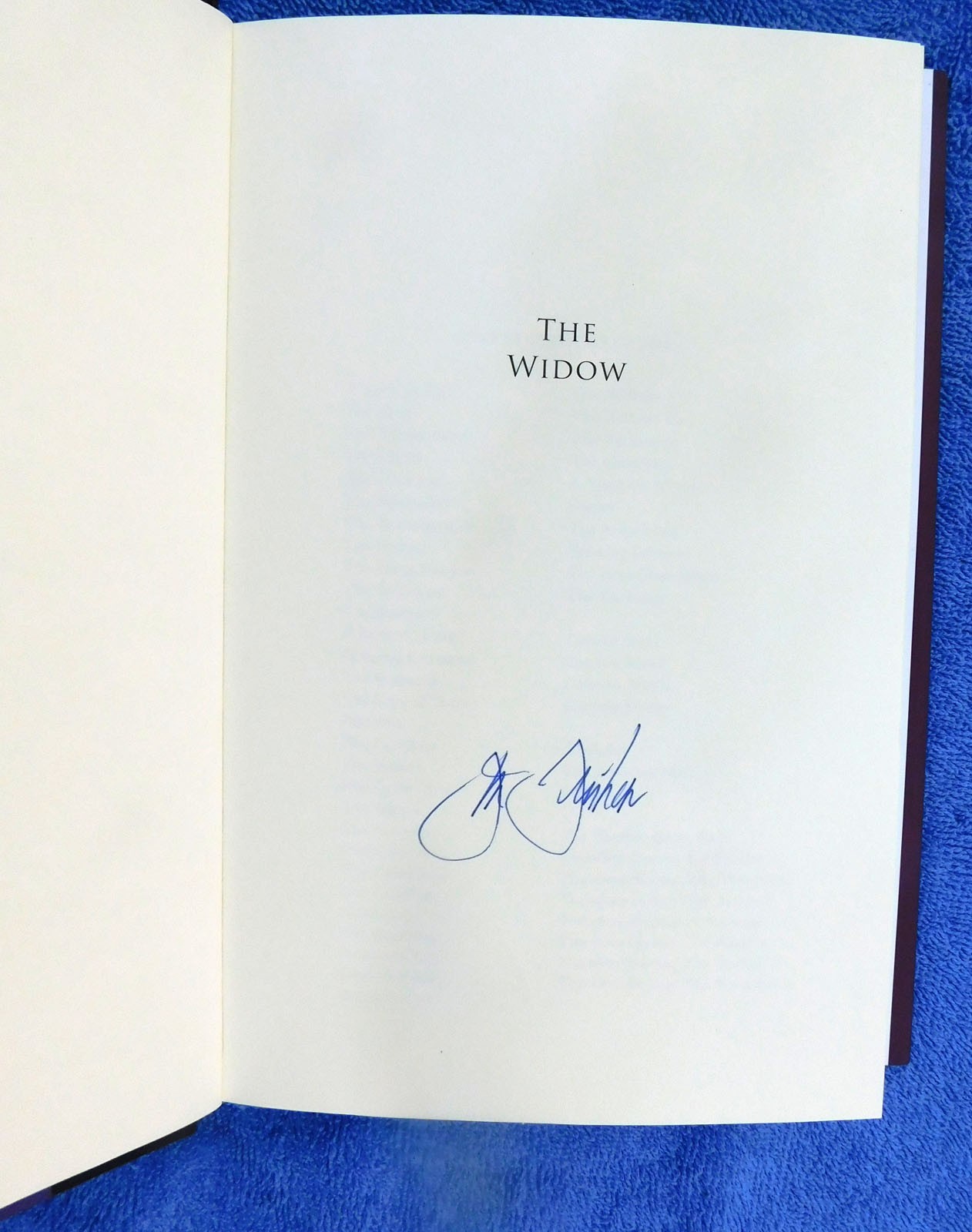 John Grisham „The Widow“ 1st/1st SIGNED New w/Coa