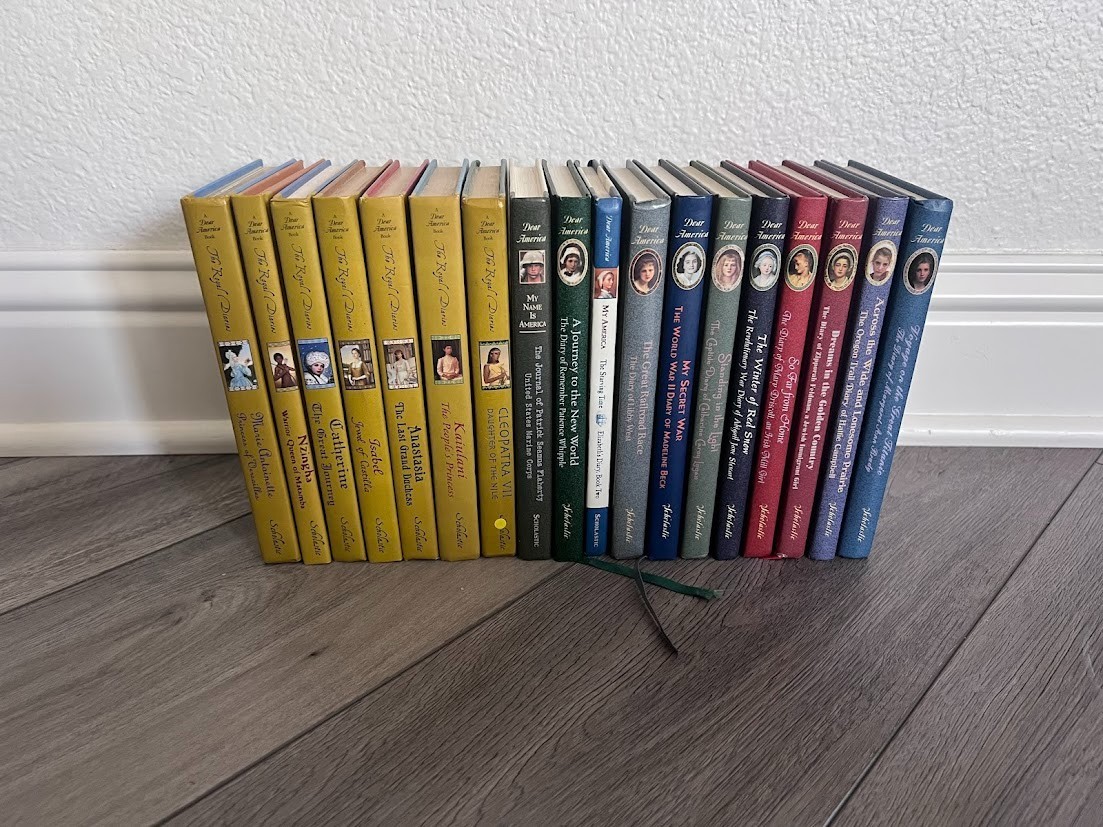 Lot of 18 Dear America + Royal Diaries Scholastic Hardback Books