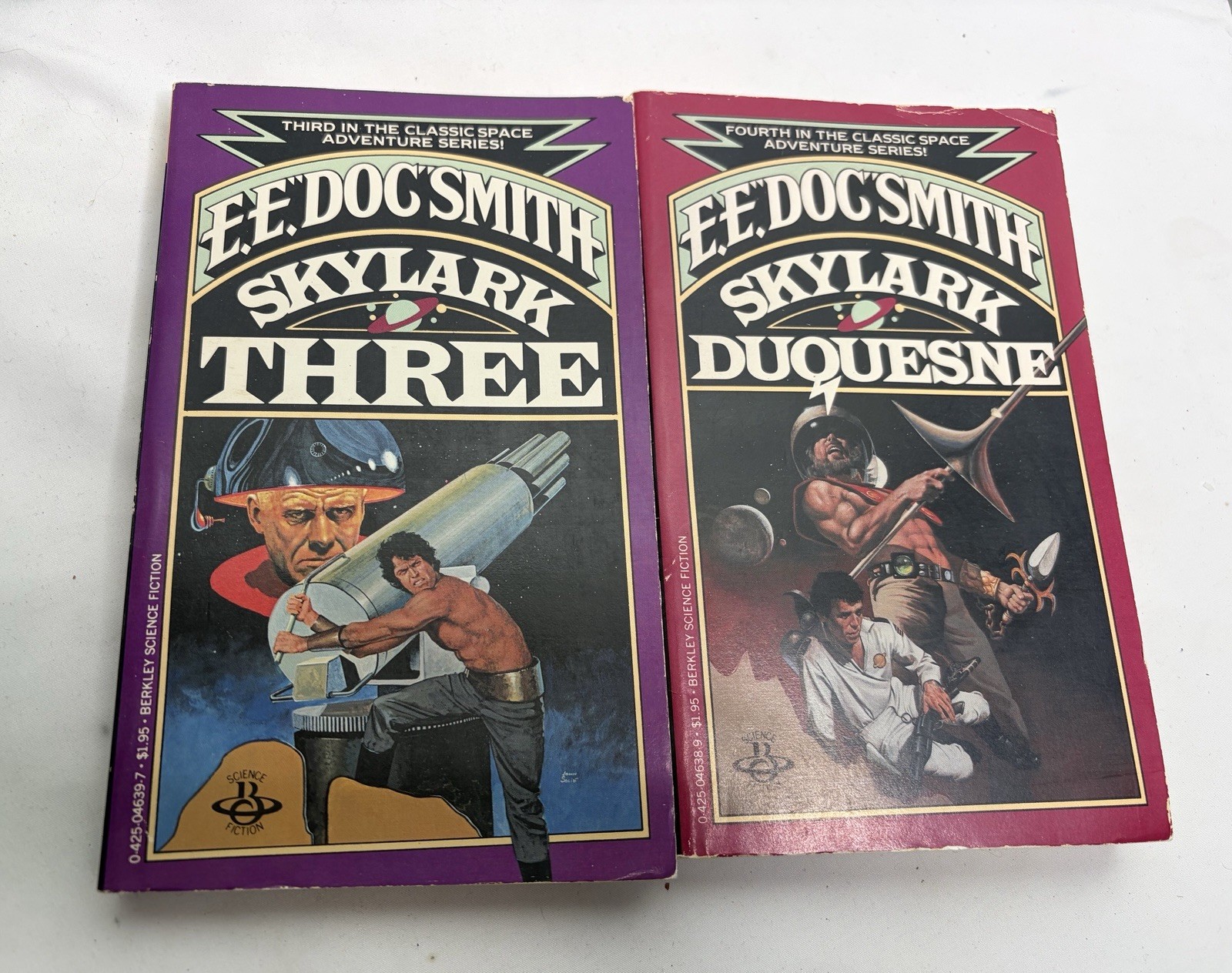 E. E. „Doc“ Smith Skylark Sci-Fi Paperback Pocket Books Lot 2