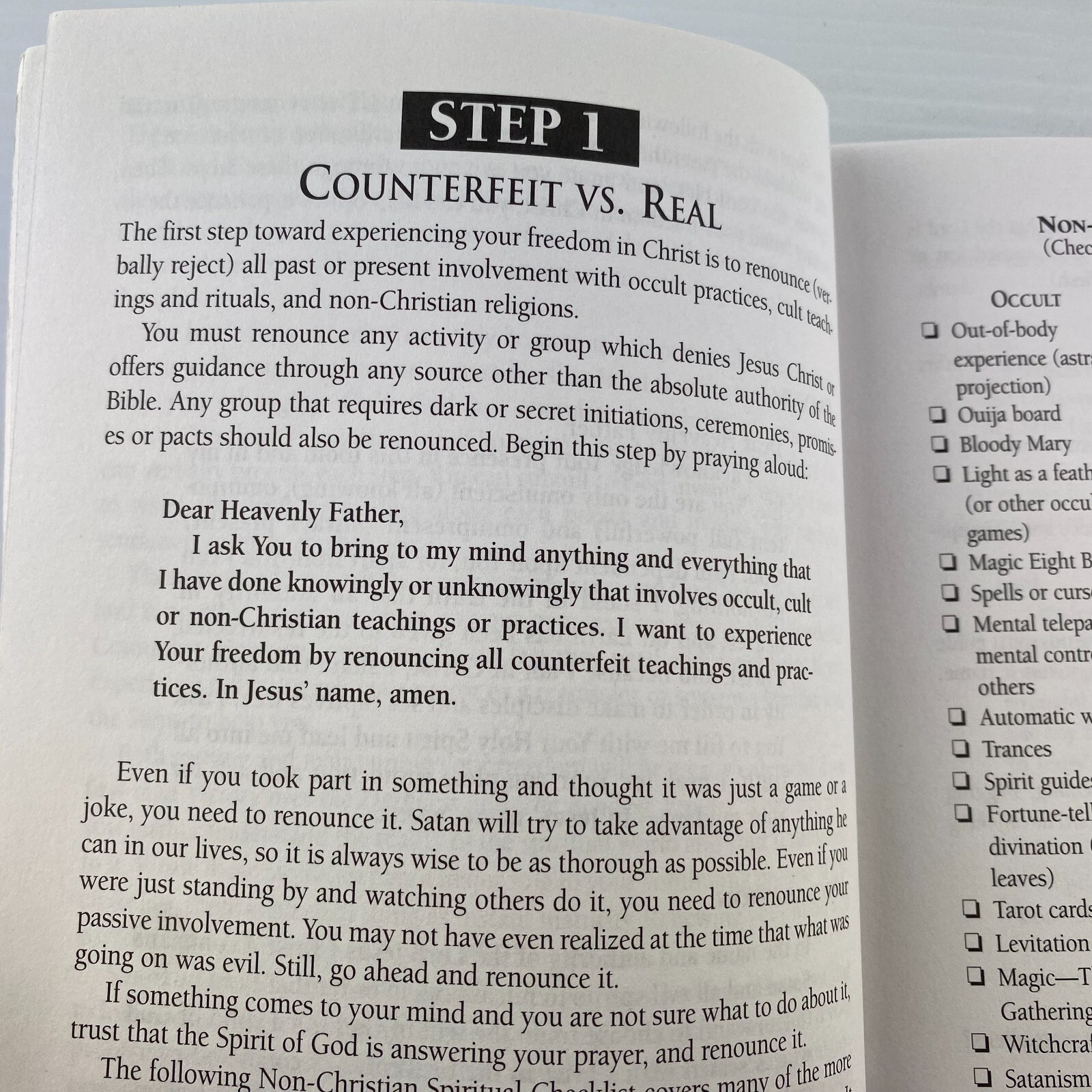 THE STEPS TO FREEDOM IN CHRIST Neil T Anderson RELIGION CHRISTIAN BIBLE PRAYER