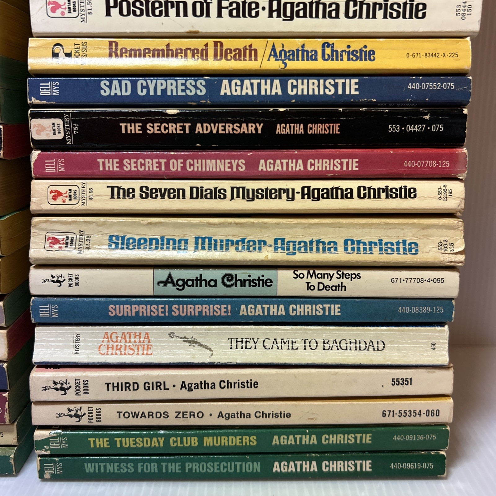 Vintage Agatha Christie Mystery Paperback Lot Of 48 (1960s-1980s) Pocket, Dell
