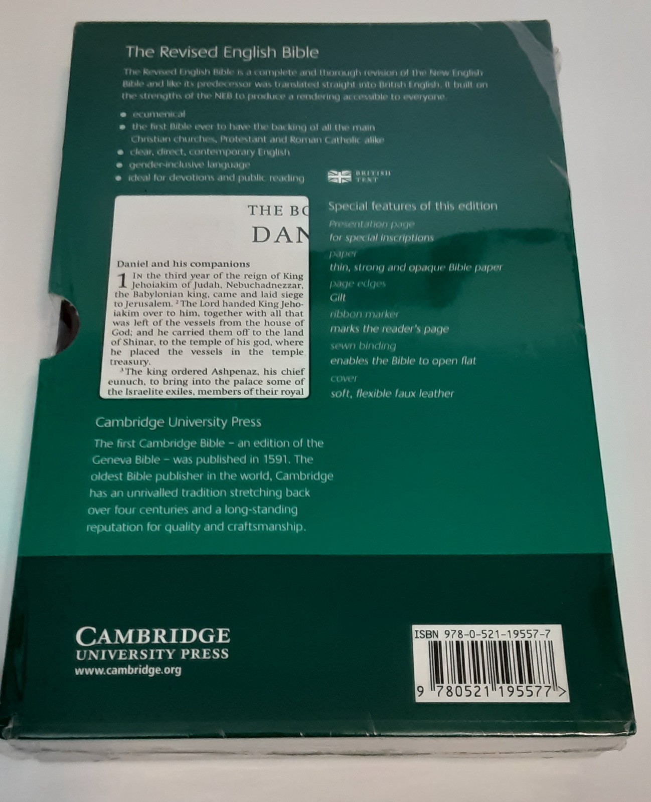 REB Revised English Bible Standard Text Edition Gray Leather RE532:T Cambridge