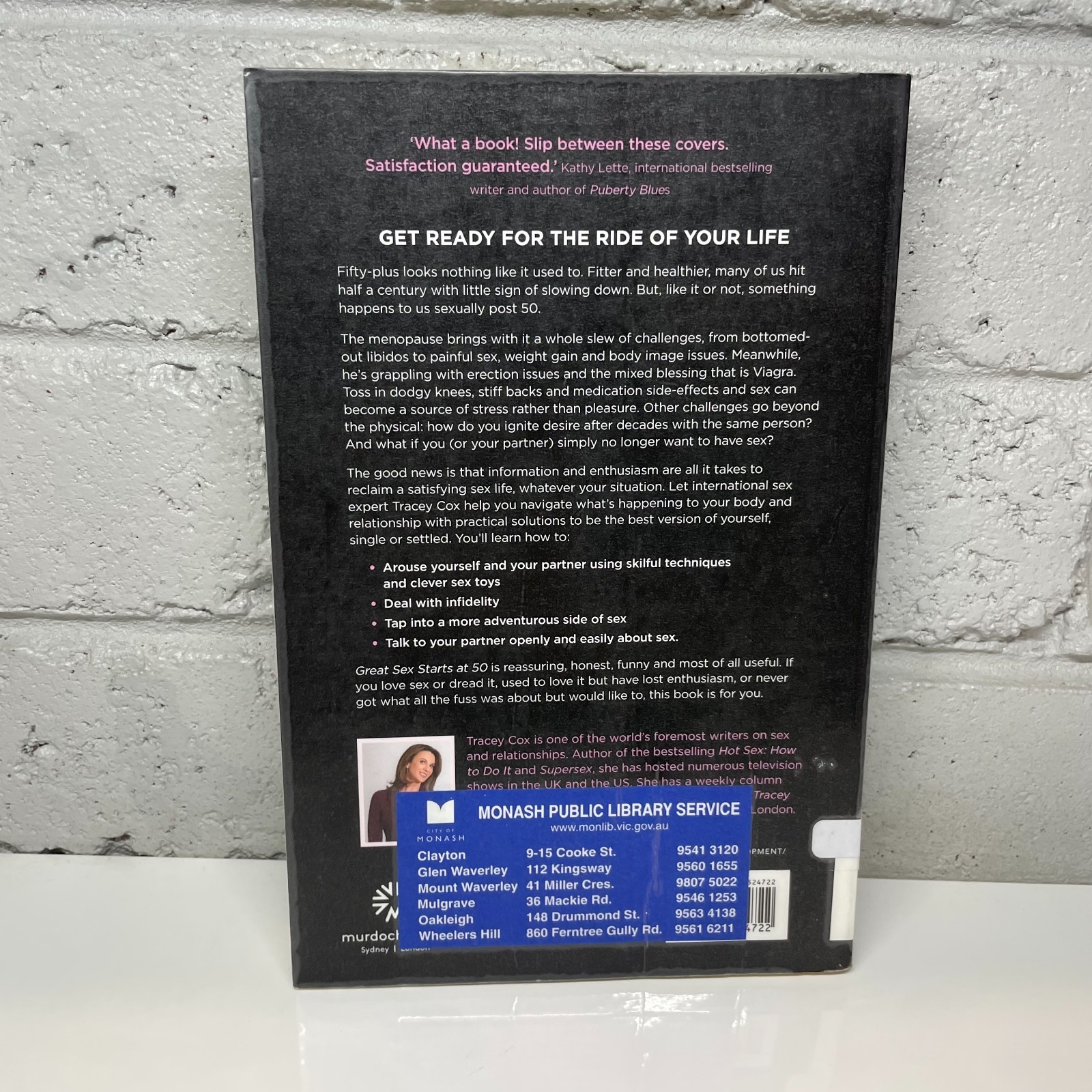 Great sex starts at 50 by Tracey Cox (Paperback Book) Self Help