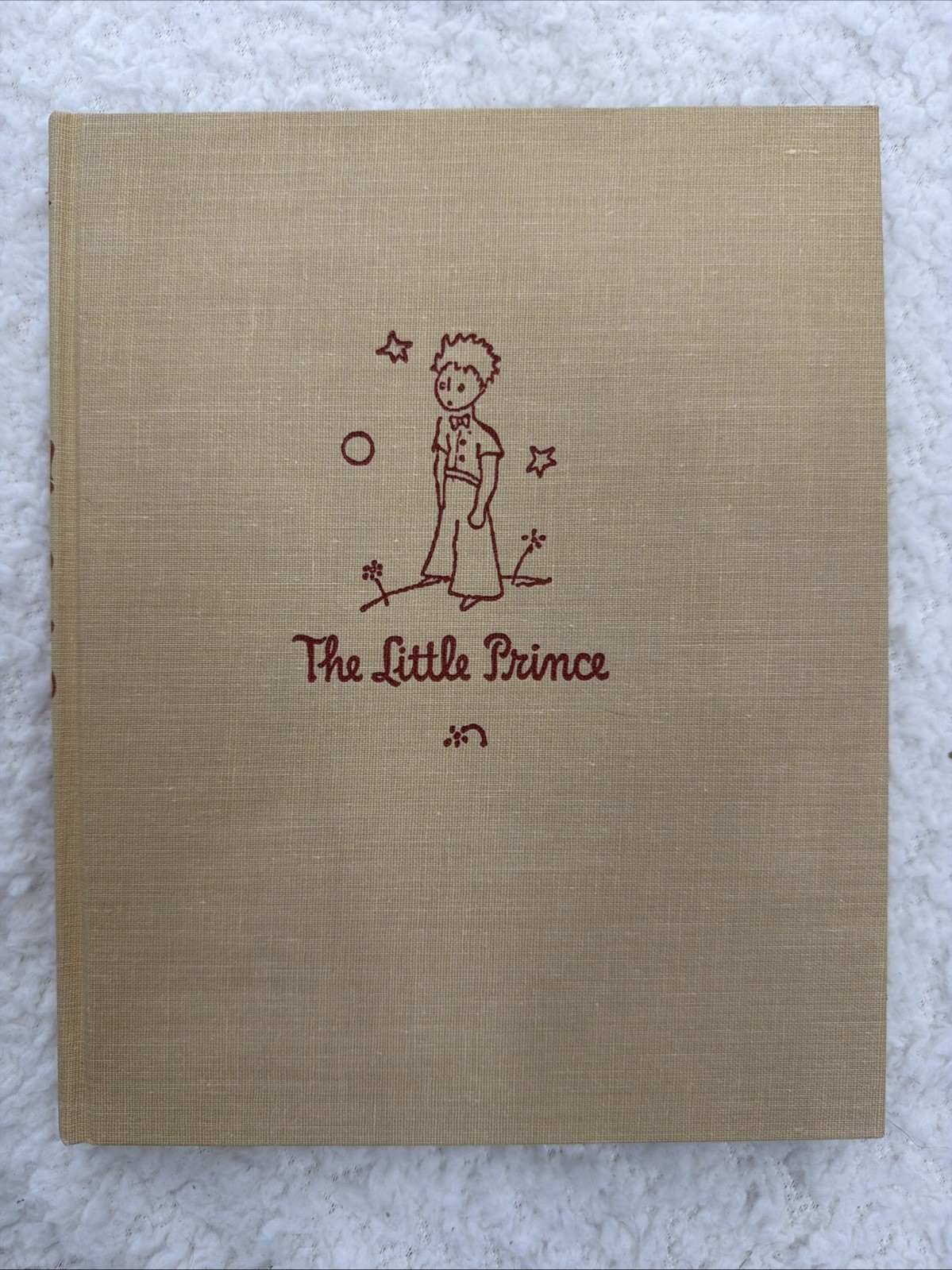 Vintage The Little Prince Harcourt Hardcover Illustrated Classic Book English Ed