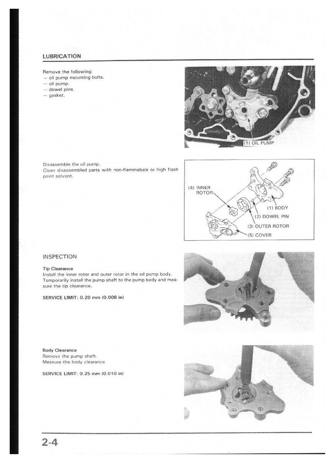 HONDA NX250 AX-1 Service Manual – STEEL WIRE BIND – PROTECTIVE FRONT & BACK