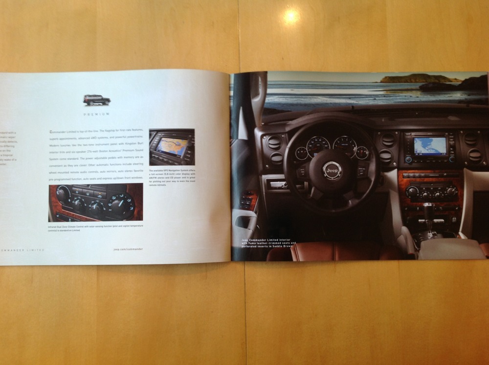 2006 Jeep Commander Limited Quadra 5.7L HEMI V8 4.7L SUV Catalog Brochure Book