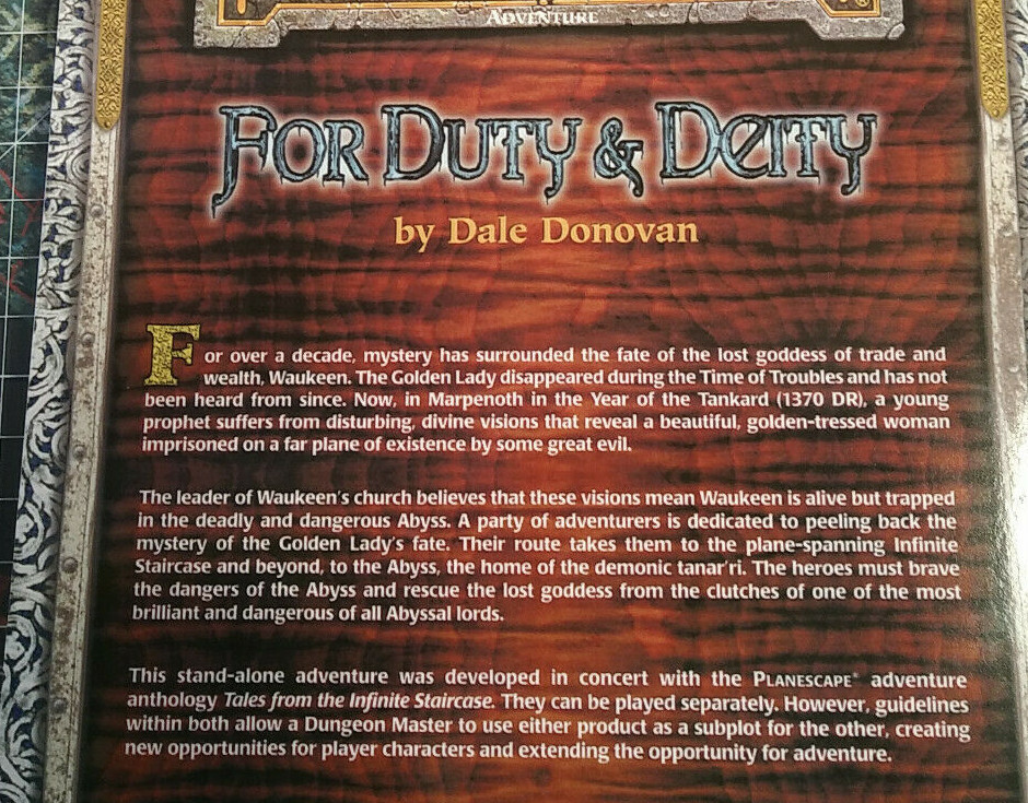 For Duty & Deity – Forgotten Realms – Dungeons & Dragons – D&D