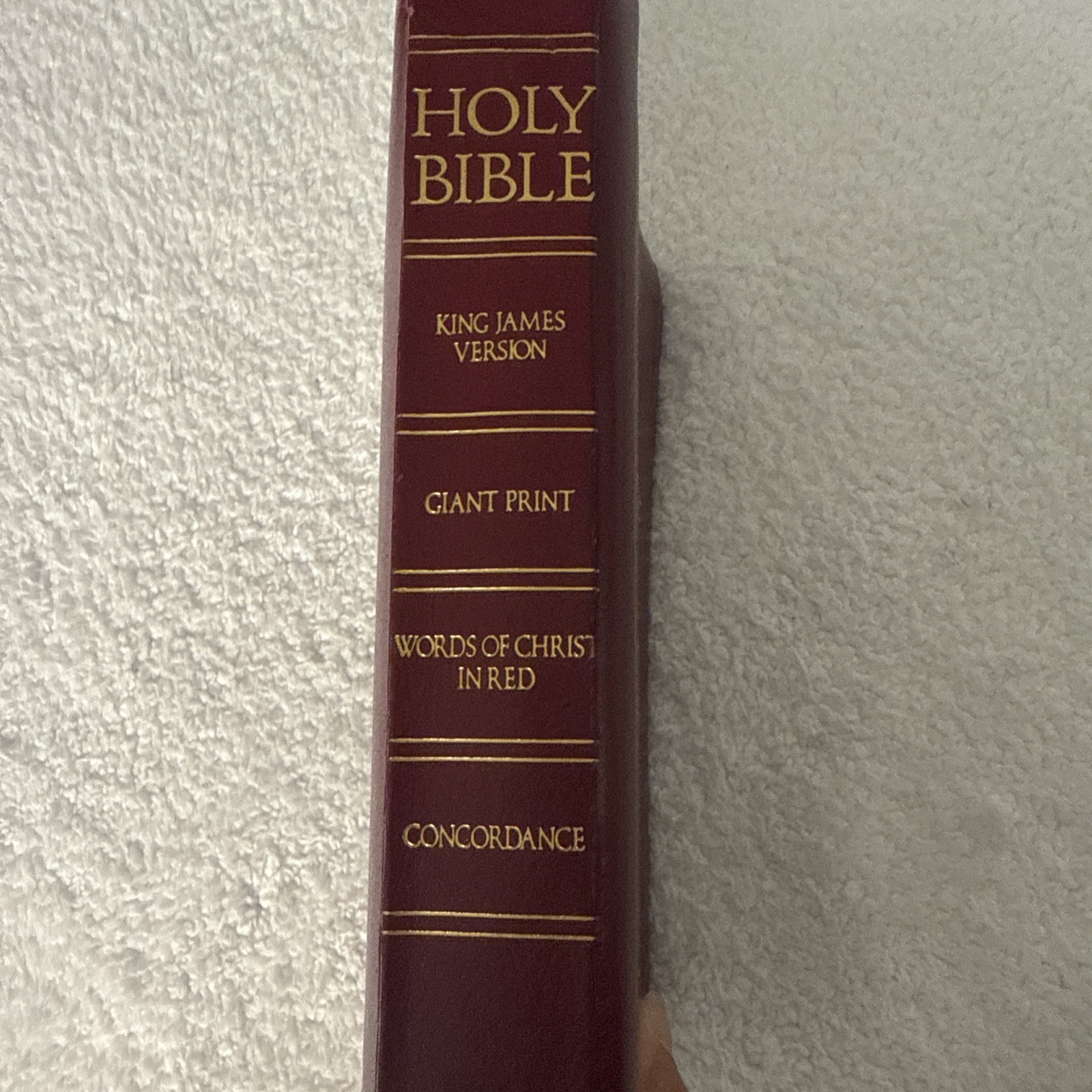 Holy Bible KJV Giant Print Concordance Regency 883CPL Burgundy 1990 Red Letter