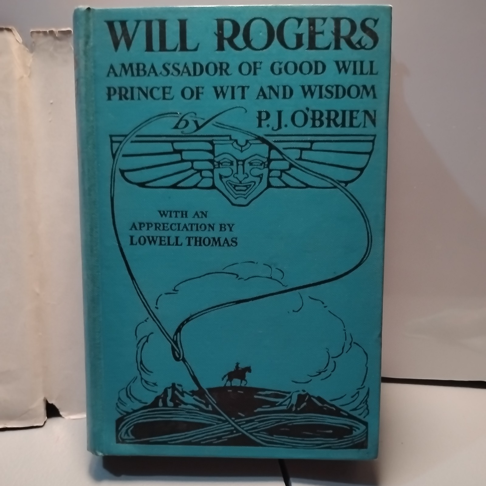 WILL ROGERS: „Ambassador of Good Will .. “ HC 1935 by P.J. O’BRIEN – scarce DJ
