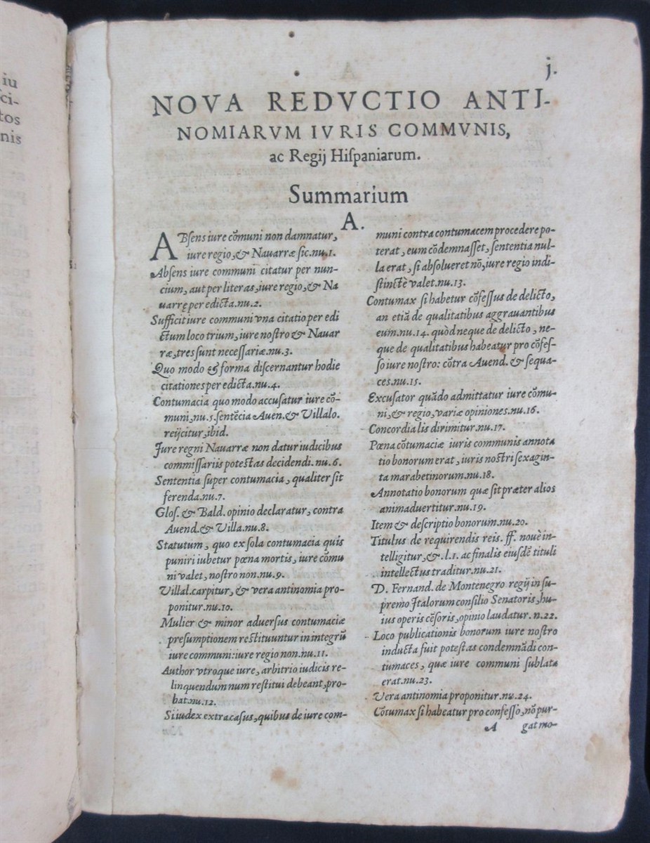 1575 De Olano Iuris comunis Roman Law Navarre Castille vellum Folio Very Scarce