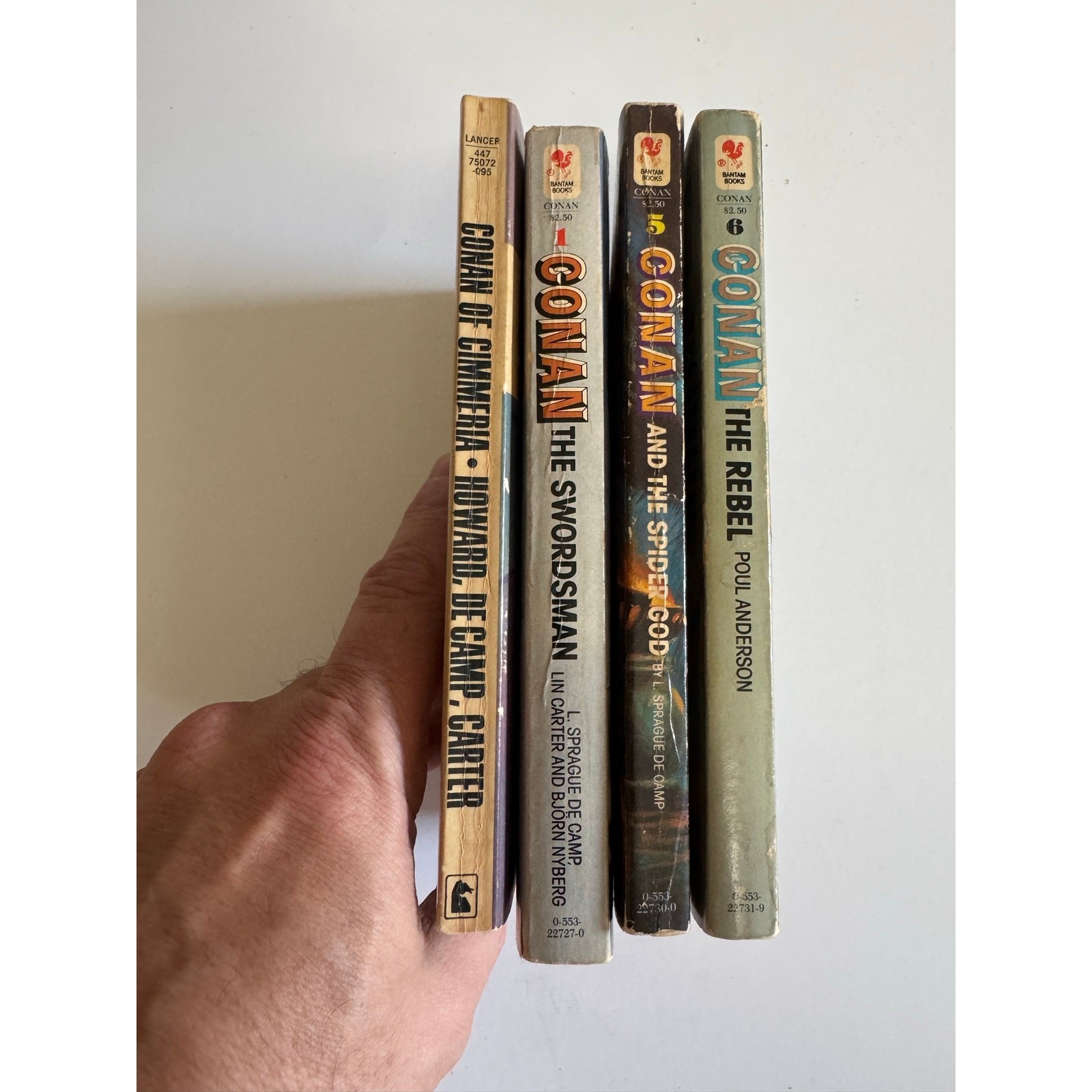 Conan the Barbarian Book Lot of 4 Robert E Howard + List in Description