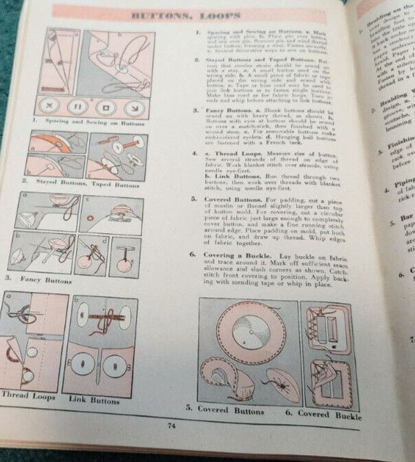 1947 SIMPLICITY SEWING BOOK Helpful Hints for Beginners & Experts 88 Pages