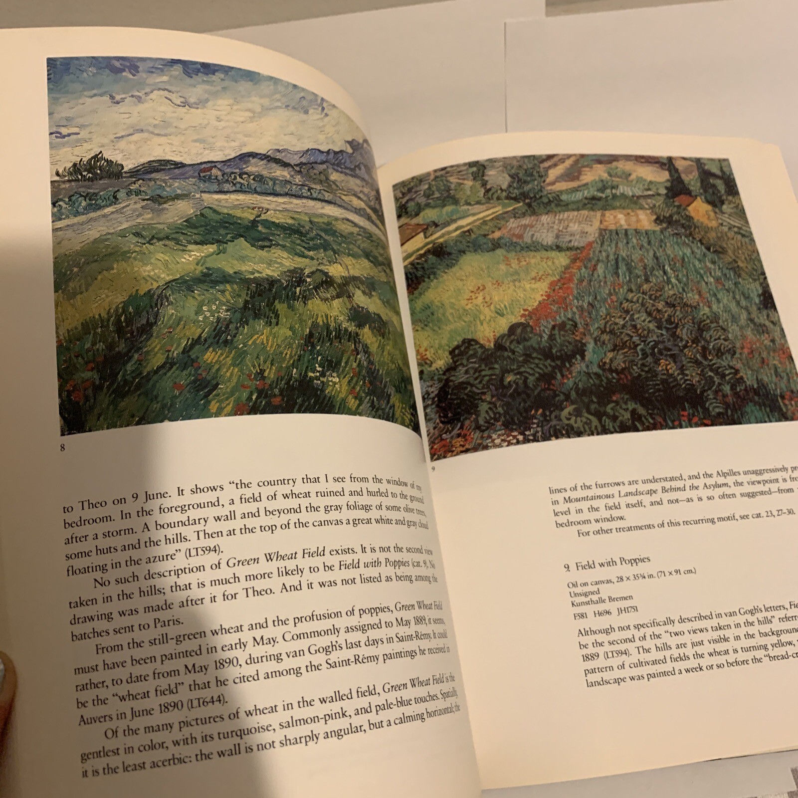 Van Gogh in Saint-Remy and Auvers Hardcover Art Book
