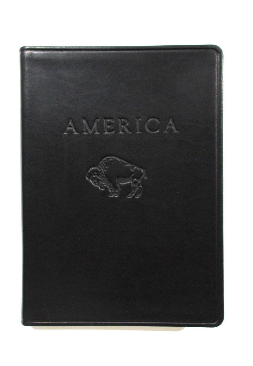 America National Parks and Destinations Guide 6″ Leather Softcover BLACK