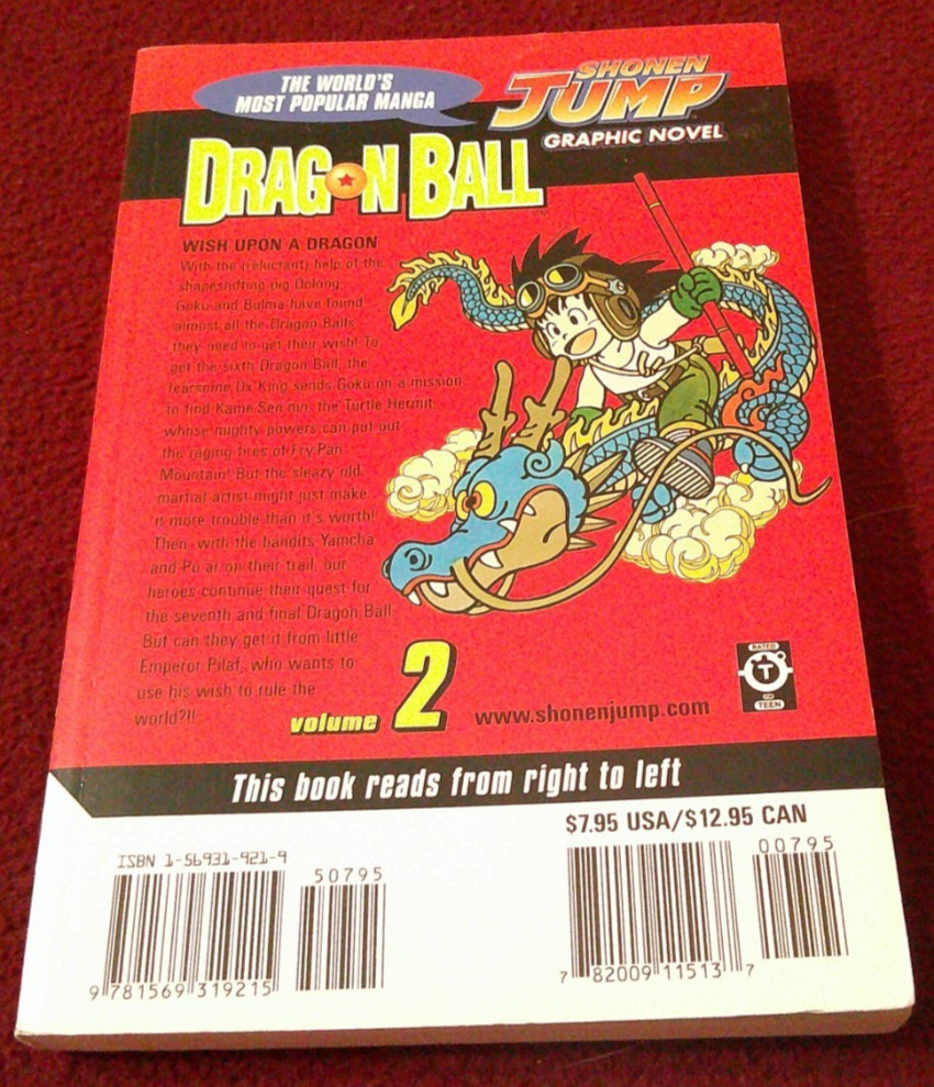 Dragonball volume 2 by Akira Toriyama (2003, manga) Very Good first print