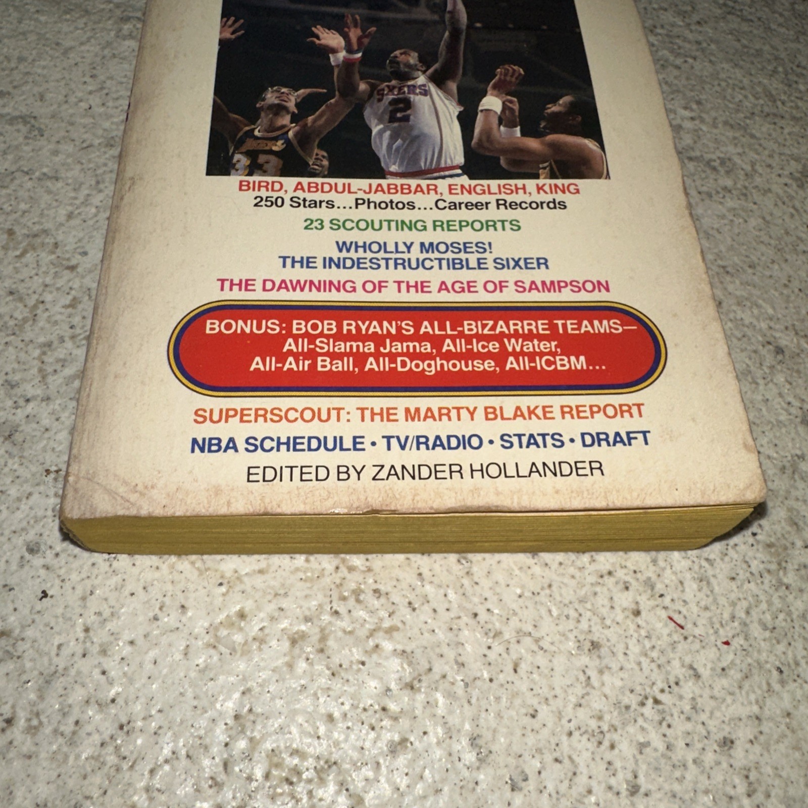 The Complete Handbook of Pro Basketball 1984 Edition by Hollander, Zander