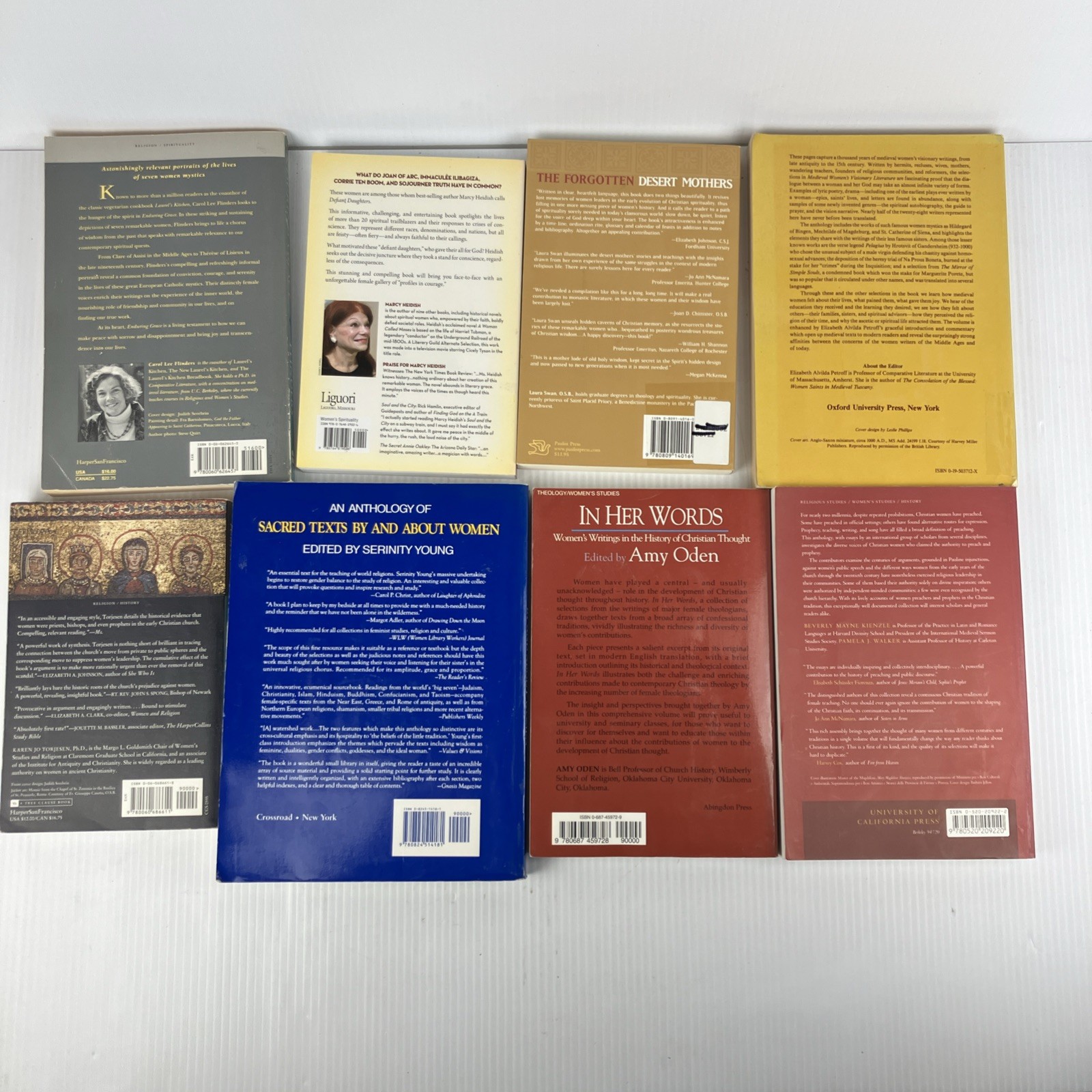 Lot of 14 books on Women in Christian History and Church mystics feminist early