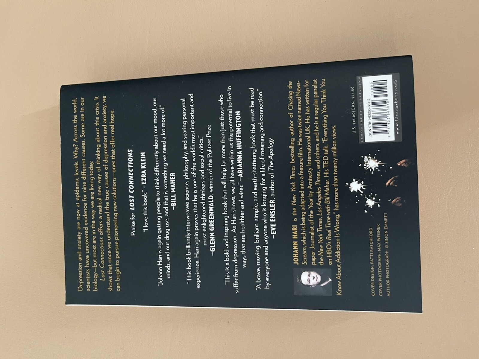 Lost Connections : Why You’re Depressed and How to Find Hope by Johann Hari Book