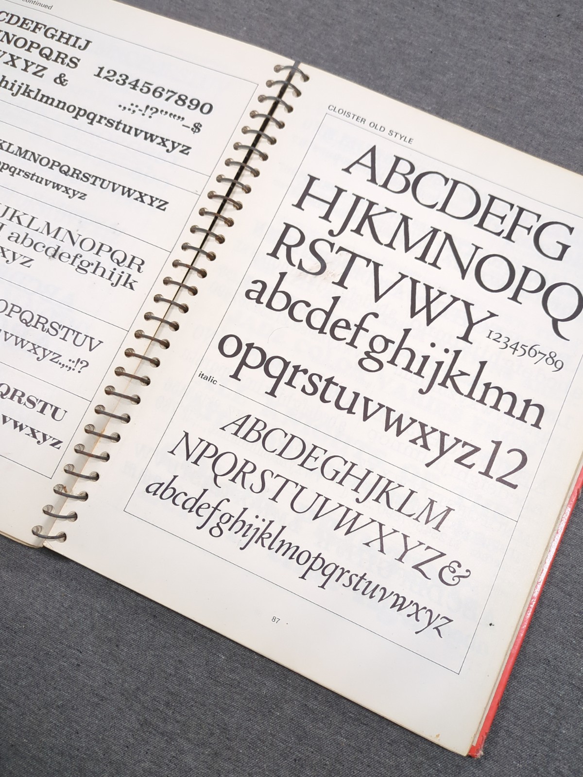 1966 Type & Lettering William Longyear VTG Revised 4th Edition Spiral Bound HC