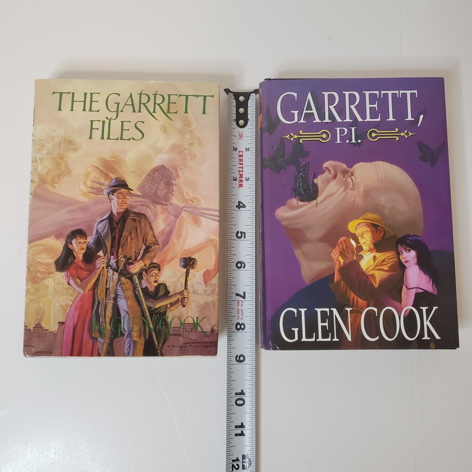 The Garrett Files & Garrett, P.I. Hardcover Book Lot Glen Cook Book Club Edition