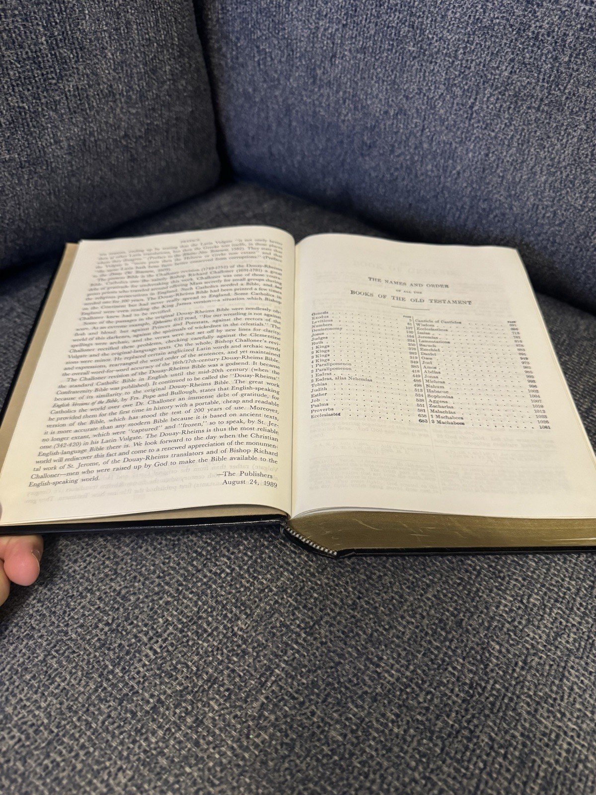 The Holy Bible Douay-Rheims Version TAN 1989 – Faux Leather Bound Hardcover.