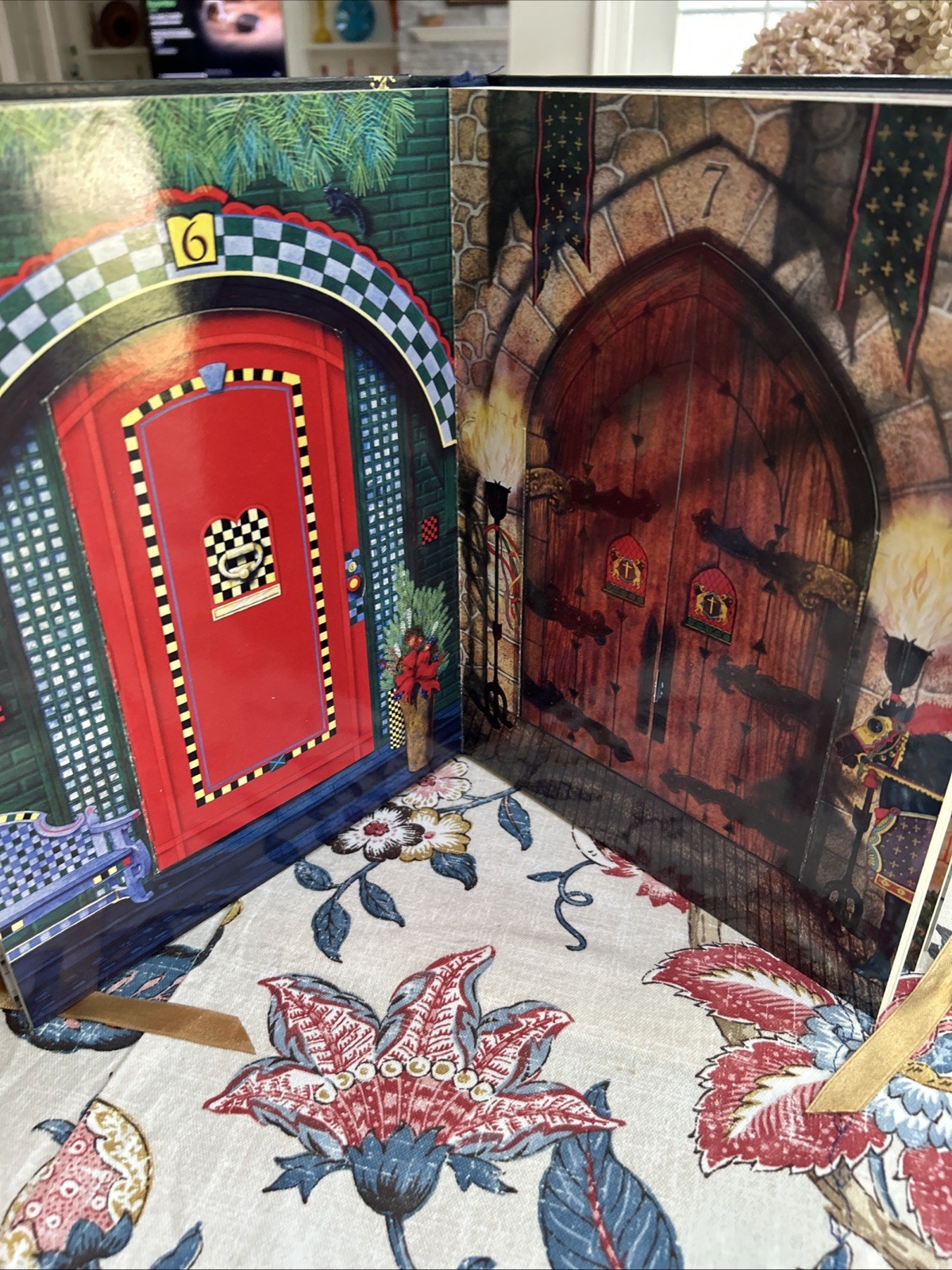 Vtg 2001 The Advent Book Jack Kathy Stockman Hardcover Christmas Pop Up/Open EUC