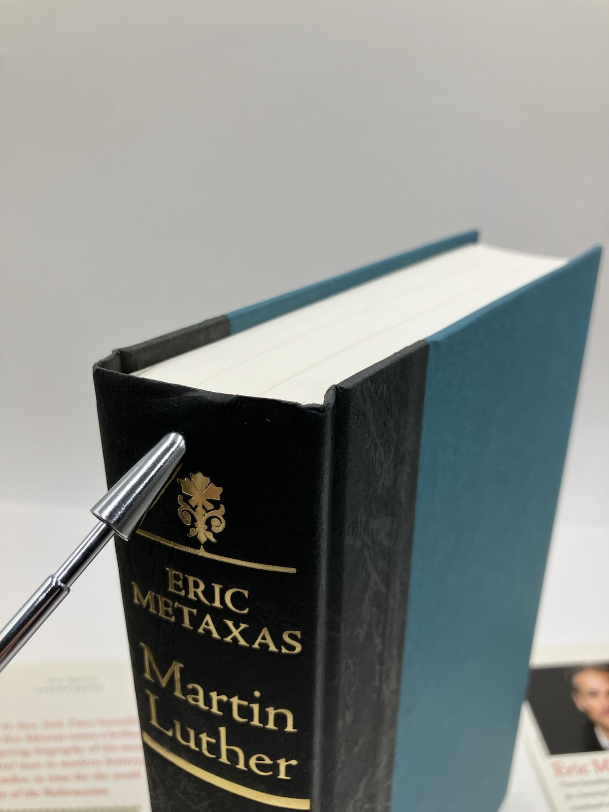 Lot of 2 Books on Martin Luther Life and Teachings PB HC DJ Metaxas Lutheran