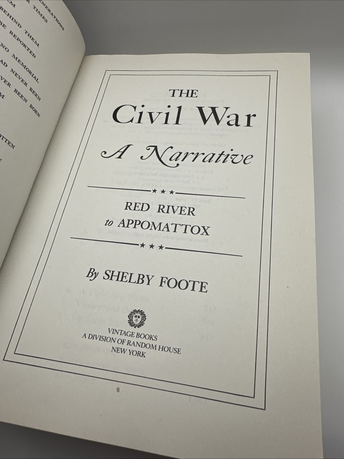 The Civil War : A Narrative – 3 Volume Set by Shelby Foote (Paperback, NO BOX)