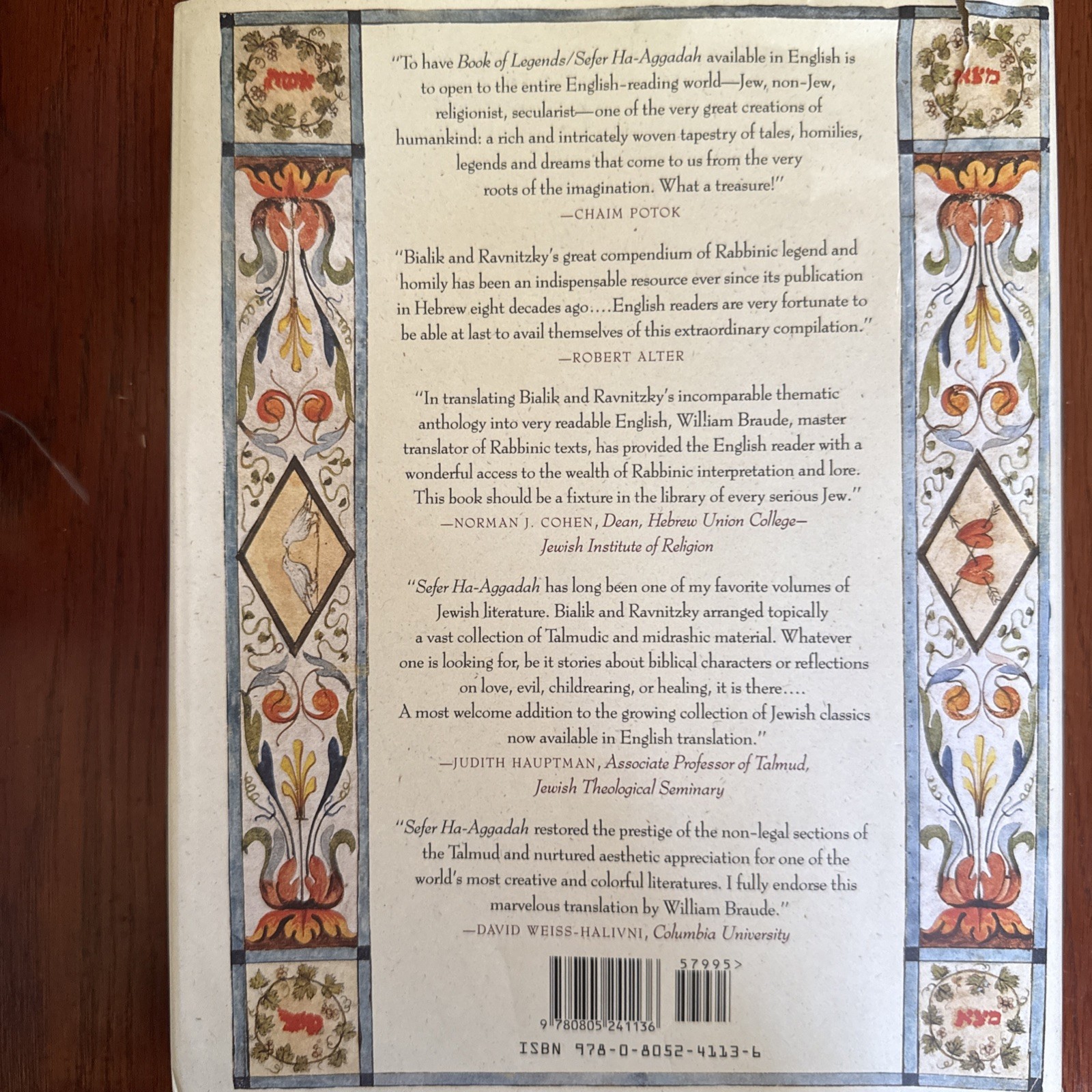 Book of Legends/Sefer Ha-Aggadah : Legends from the Talmud and Midrash by Hayyim