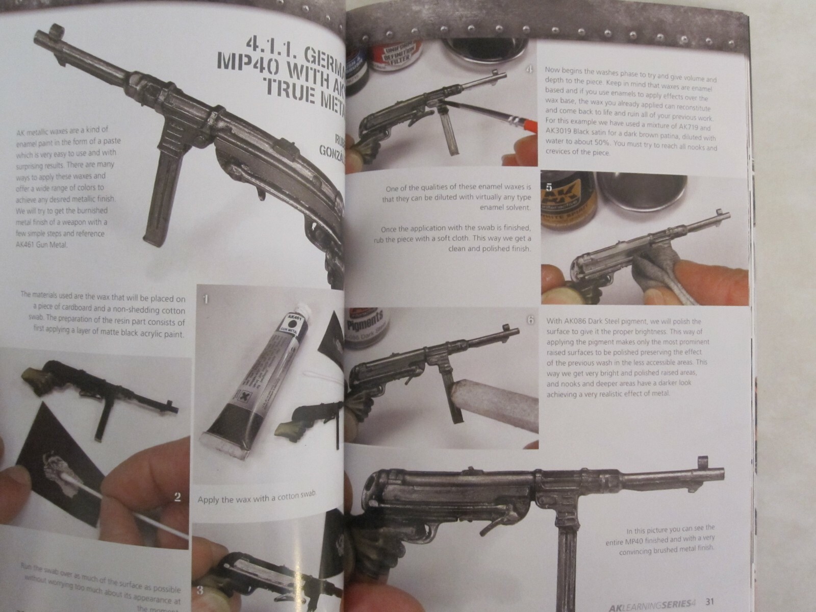 AK Interactive Book – AK Learning 4 Metallics Vol 1 – 84 pages, color throughout