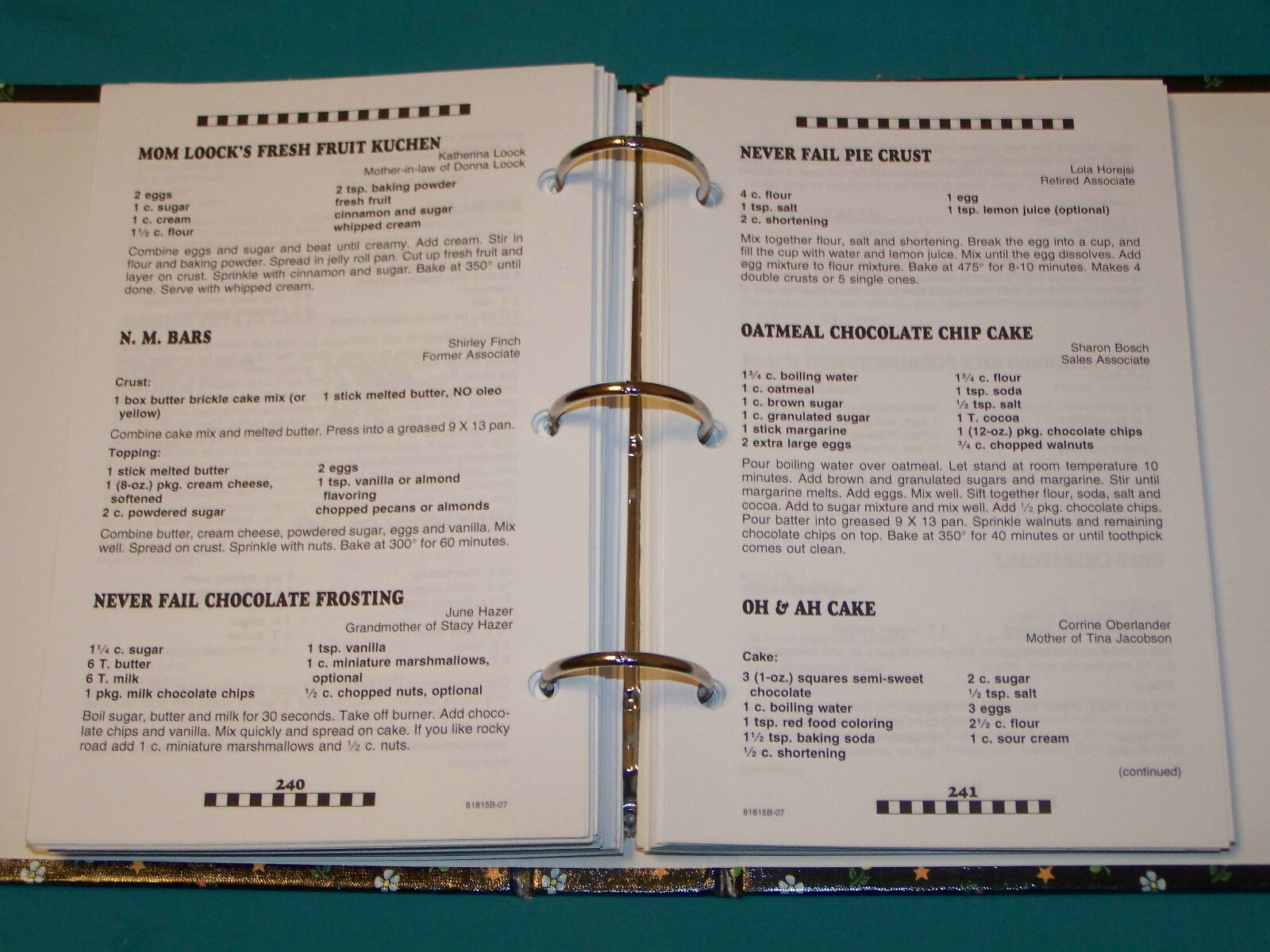 Wal-Mart #1649 Jamestown ND Cookbook 2007 North Dakota local recipes 356 pages