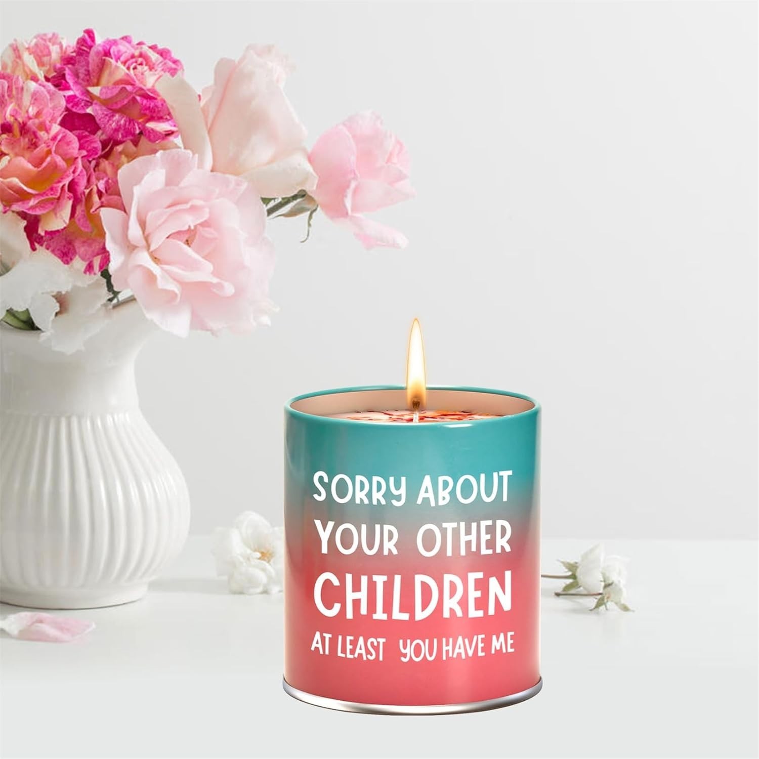 Unique 9oz Gardenia Scented Candle with Humorous Quote, Perfect for Mom’s Gift