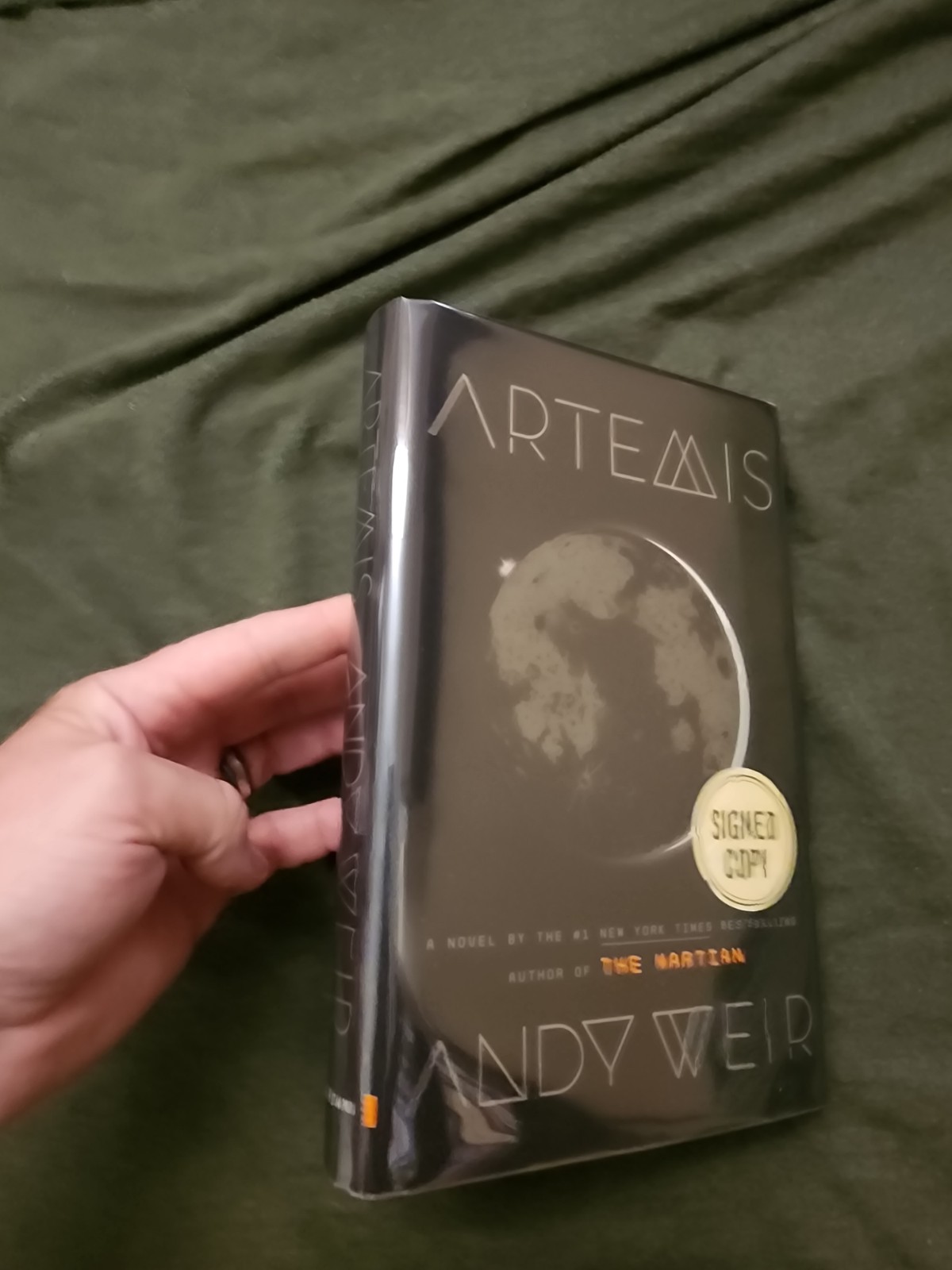 Andy Weir Artemis Signed First Edition 2017