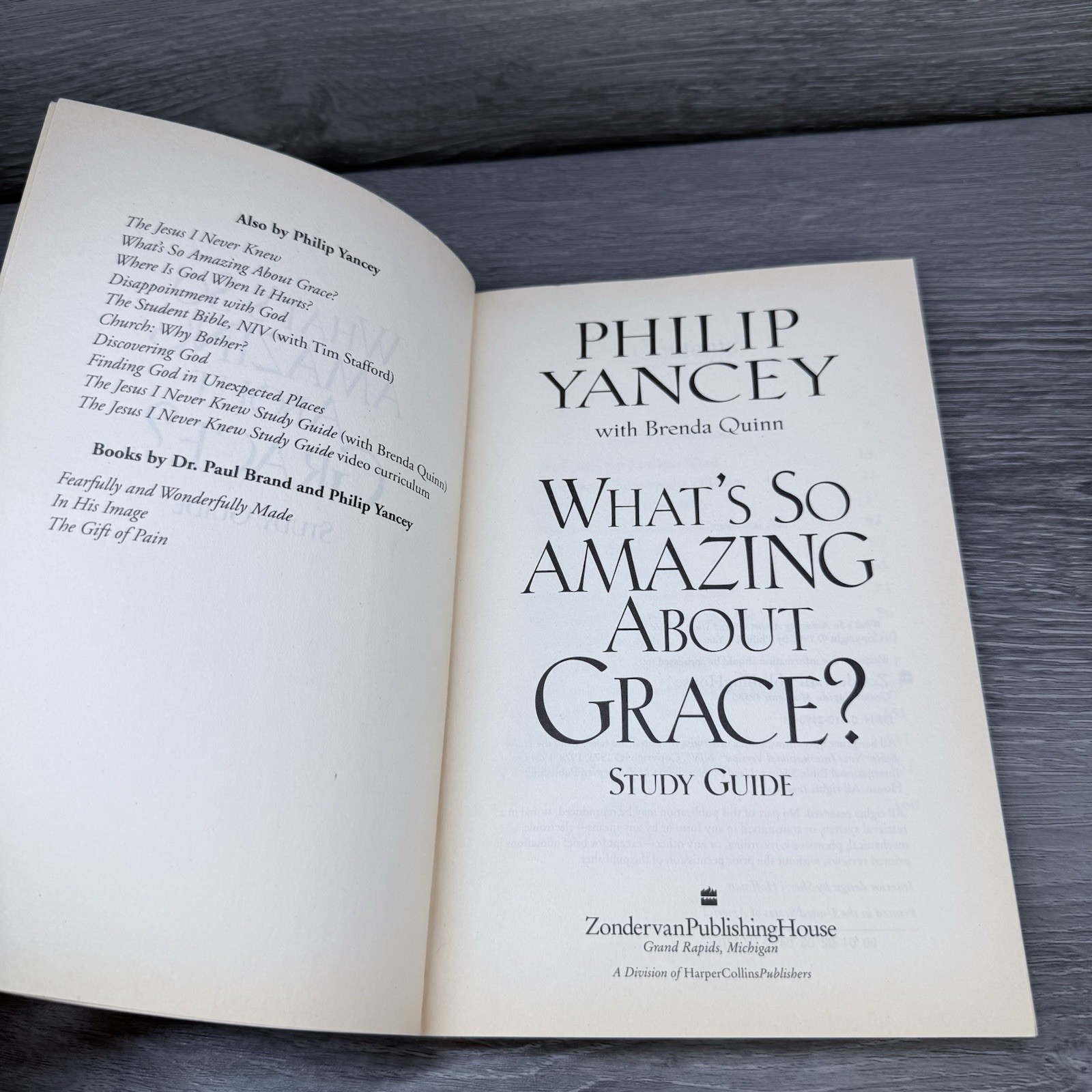Vtg Book Whats So Amazing About Grace Study Guide 1998 Yancey & Quinn
