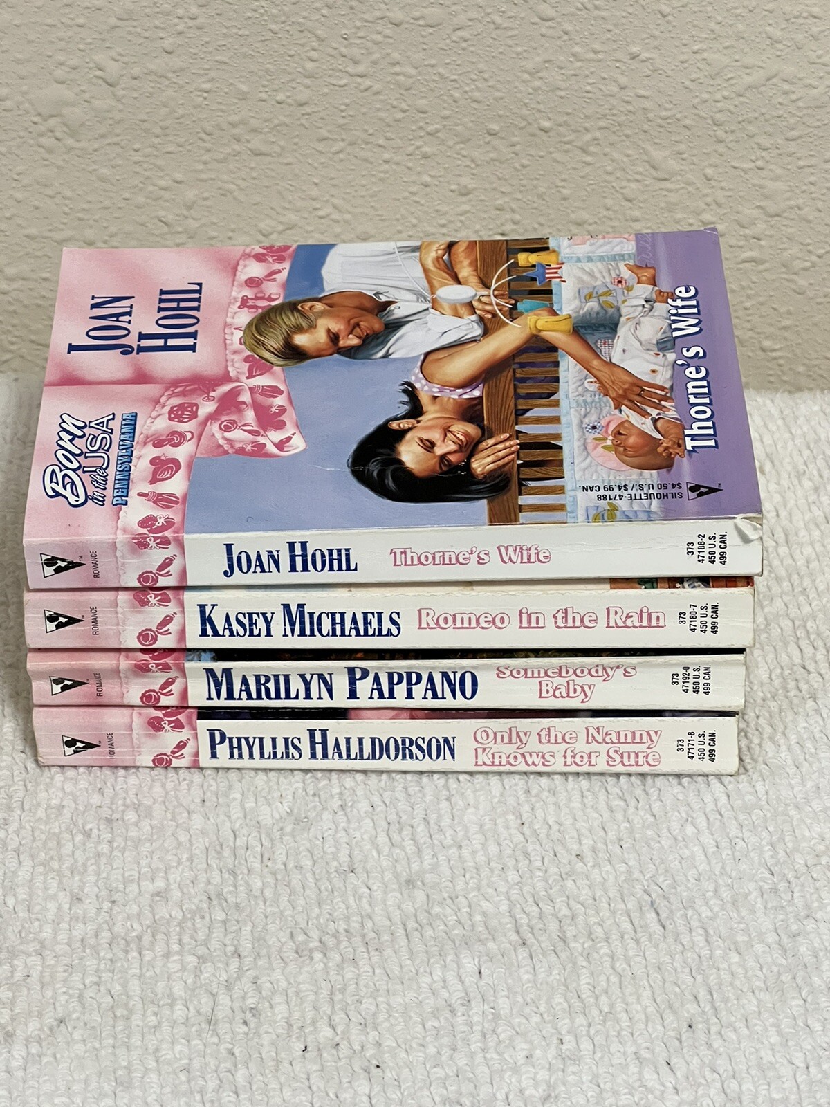 Silhouette Born In The USA Romance Series Lot 4 Paperback Books