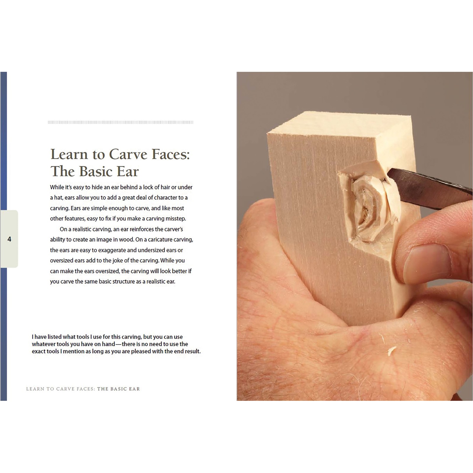 Learn to Carve Faces The Basic Ear – Study Stick