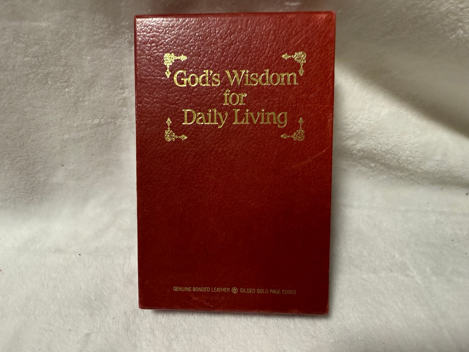 GOD’S WISDOM FOR DAILY LIVING 3 BOOK BOX SET BONDED LEATHER GILDED GOLD EDGES