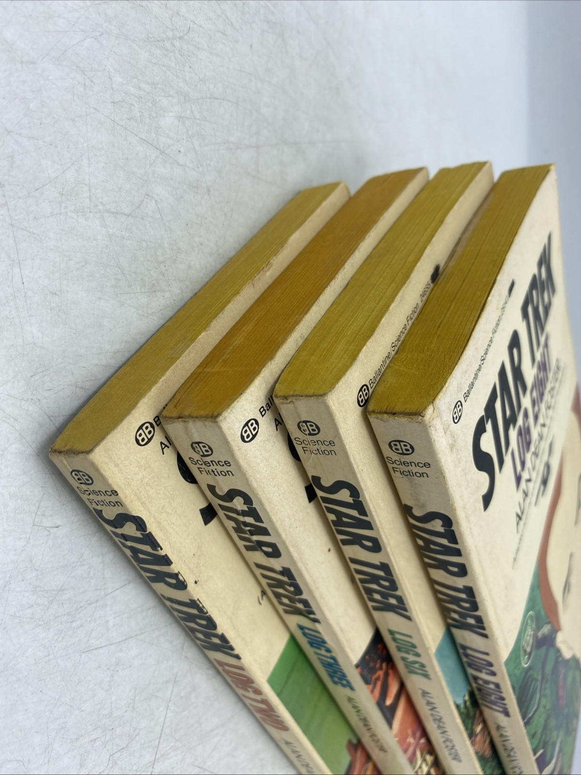 Star Trek TOS Ballantine Books, Alan Dean Foster, 1970s Log Books: 2, 3, 6, 8
