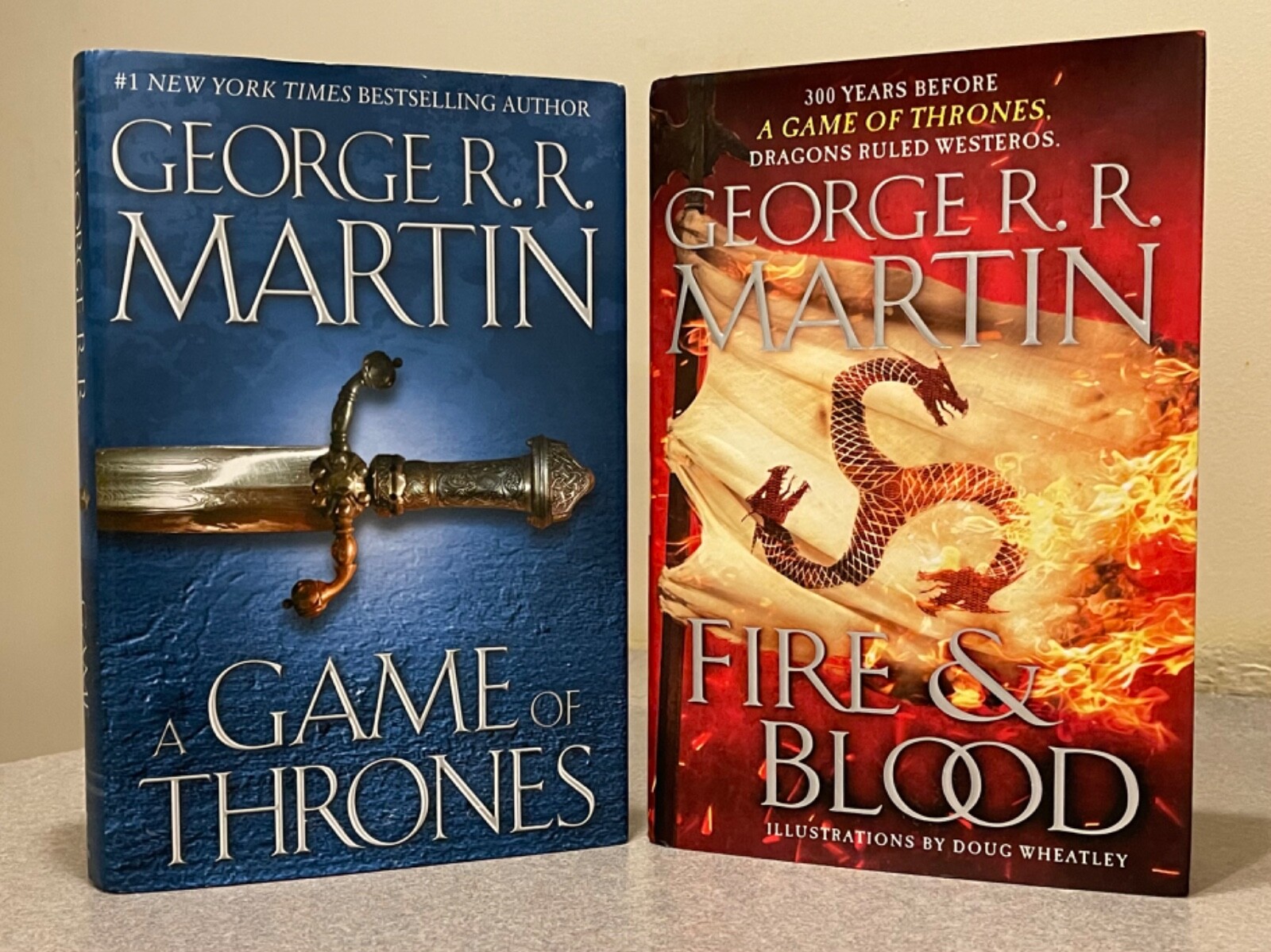 A Game of Thrones & Fire & Blood George R R Martin (Hardcover Lot) House Dragon