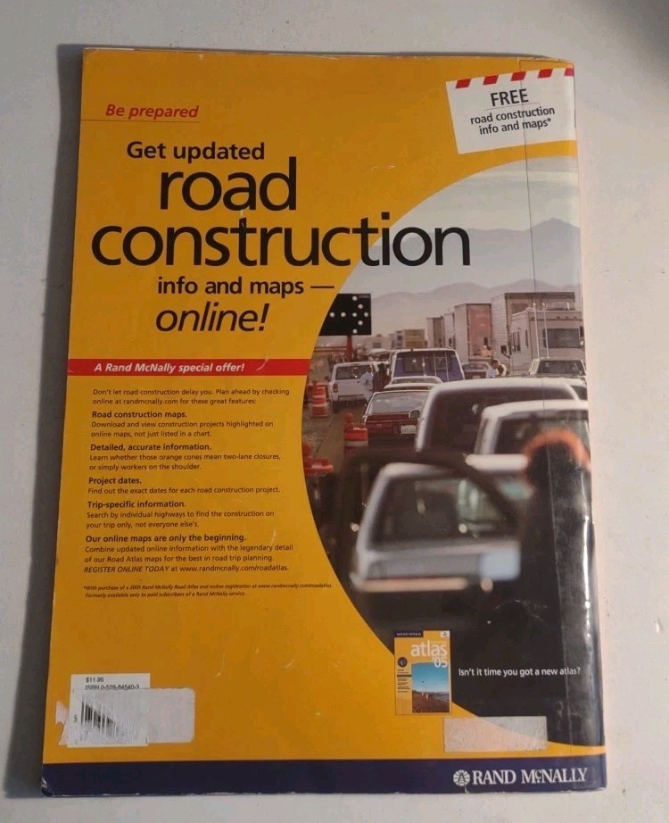 Rand McNally 2005 The Road Atlas: United States, Canada, Mexico Paperback Book.