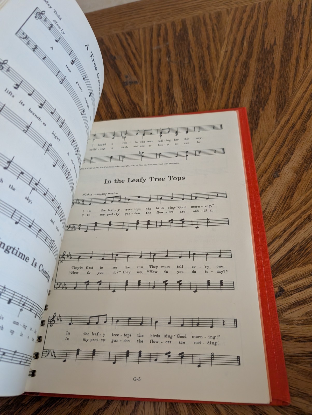 Sing With Me Songs For Children LDS Mormon Spiral Primary Orange Song Book