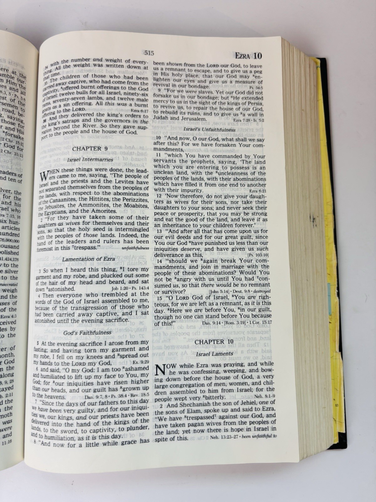 Prophecy Study Bible John Hagee NKJV 1997 Black Bonded Leather Marginalia Notes