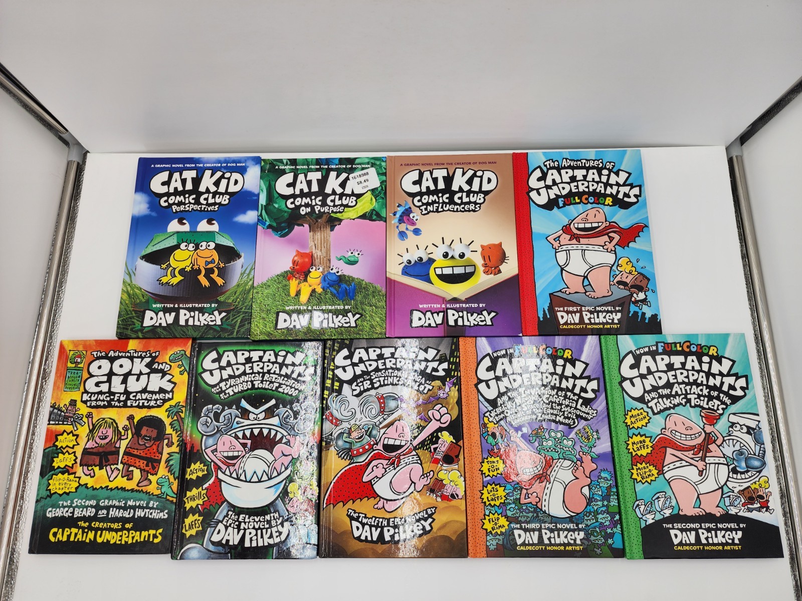 Lot of 19 Dog Man (1-11) Cat Kid Captain Underpants HC Books By Dav Pilkey