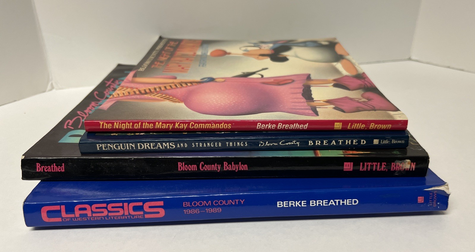 Lot of 4 Bloom County Books by Berke Breathed Comics (Read Description)