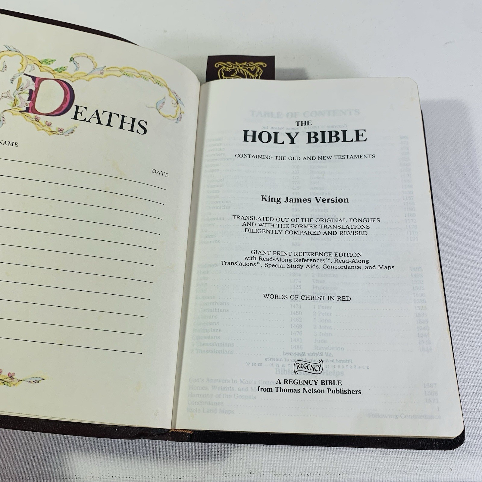 Holy Bible : Old and New Testament GIANT Print Edition Holman KJV 1990 Red Cover
