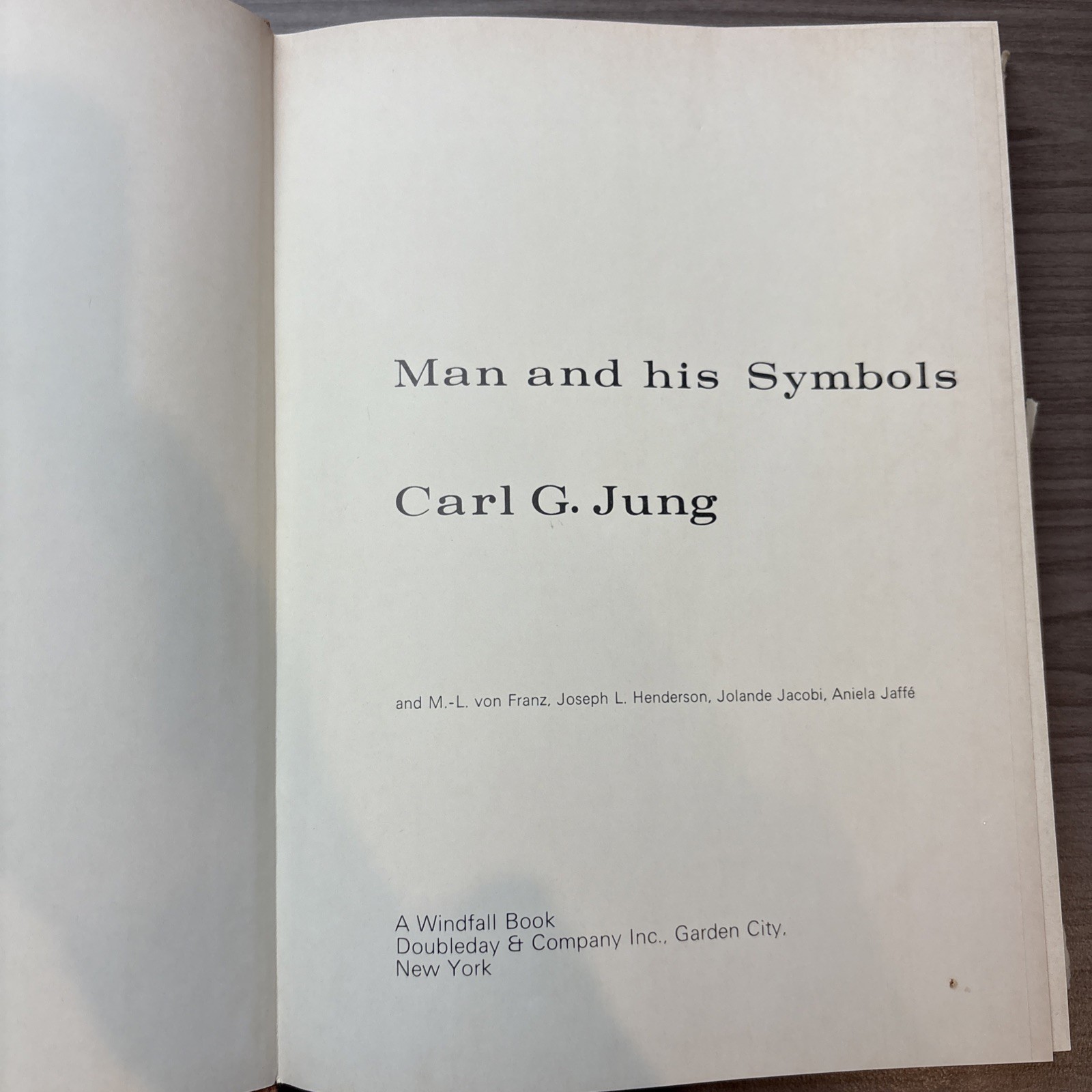 Man and His Symbols by Carl G. Jung 1964 (This is a 1976 printing)
