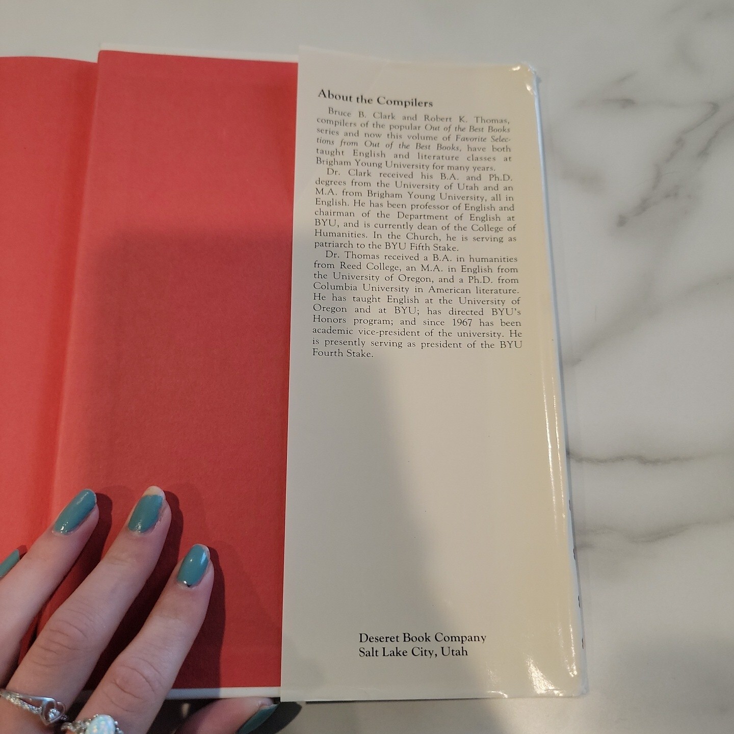 Favorite Selections from Out of the Best Books by Robert K. Thomas WORN EDGES
